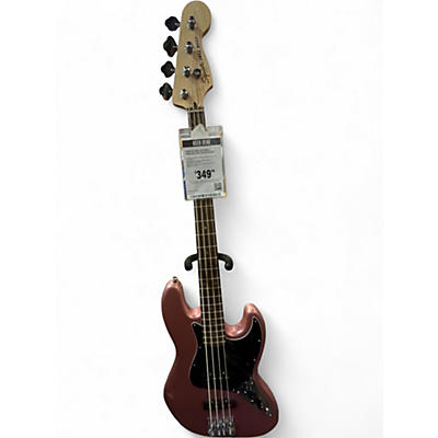 Used Squier JAZZ BASS Pink Electric Bass Guitar