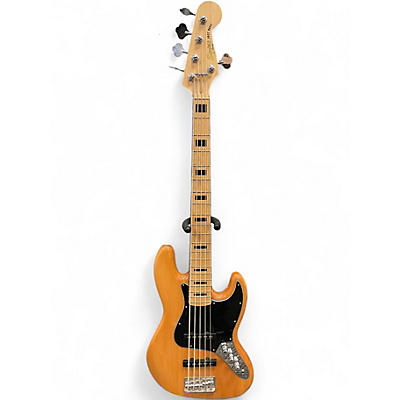 Used Squier JAZZ BASS WITH ACTIVE ELECTRONICS Natural Electric Bass Guitar