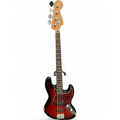 Used Squier JAZZ STANDARD 2 Color Sunburst Electric Bass Guitar