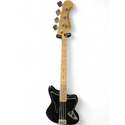Used Squier Jaguar Bass Black Electric Bass Guitar