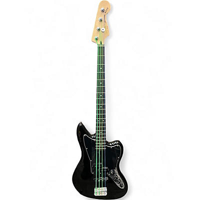 Used Squier Jaguar Bass Black Electric Bass Guitar