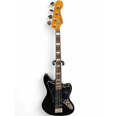 Used Squier Jaguar Bass Black Onyx Electric Bass Guitar