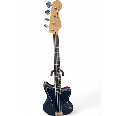 Used Squier Jaguar Charcoal Frost Electric Bass Guitar