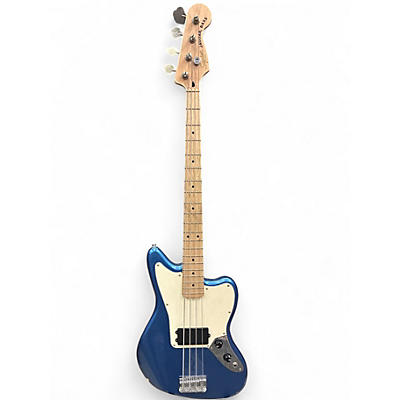 Used Squier Jaguar Lake Placid Blue Electric Bass Guitar