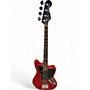 Used Squier Jaguar bass Red Electric Bass Guitar Red