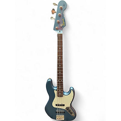 Used Squier  James Johnston Jazz Bass Lake Placid Blue Electric Bass Guitar