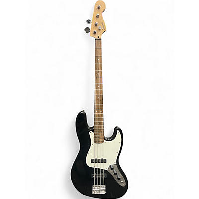 Used Squier Jazz Bass Black Electric Bass Guitar
