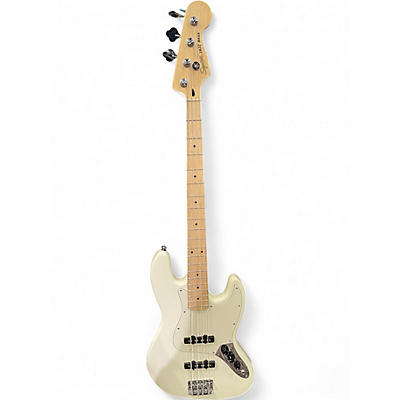 Used Squier Jazz Bass Deluxe Alpine White Electric Bass Guitar