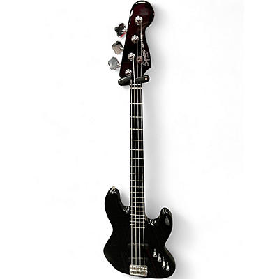 Used Squier Jazz Bass Deluxe Black Electric Bass Guitar