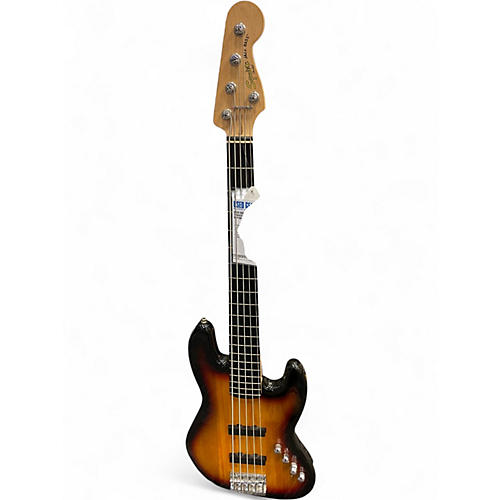 Used Squier Jazz Bass Deluxe Tobacco Burst Electric Bass Guitar Tobacco Burst
