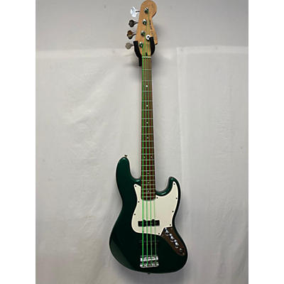 Squier Used Squier Jazz Bass Green Electric Bass Guitar