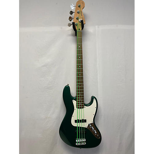 Squier Used Squier Jazz Bass Green Electric Bass Guitar Green