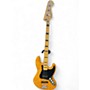 Used Squier Jazz Bass Natural Electric Bass Guitar Natural
