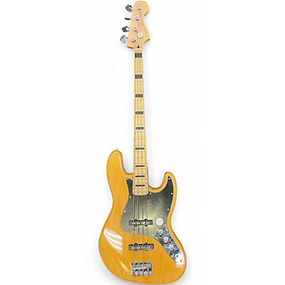 Used Squier Jazz Bass Natural Electric Bass Guitar