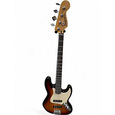 Used Squier Jazz Bass Tobacco Burst Electric Bass Guitar