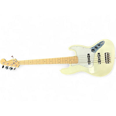 Used Squier  Jazz Bass V 5 String Arctic White Electric Bass Guitar