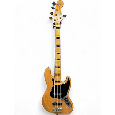 Used Squier Jazz bass Natural Electric Bass Guitar