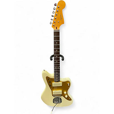 Used Squier Jazzmaster J Mascis Signature Cream Solid Body Electric Guitar