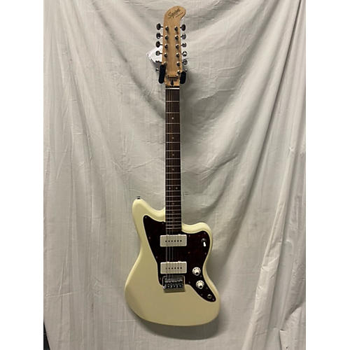 Squier Used Squier Jazzmaster XII Olympic White Solid Body Electric Guitar Olympic White