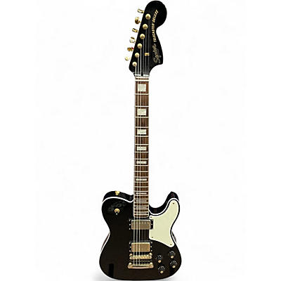 Used Squier Limited Edition Paranormal Troublemaker Telecaster Deluxe Black Solid Body Electric Guitar