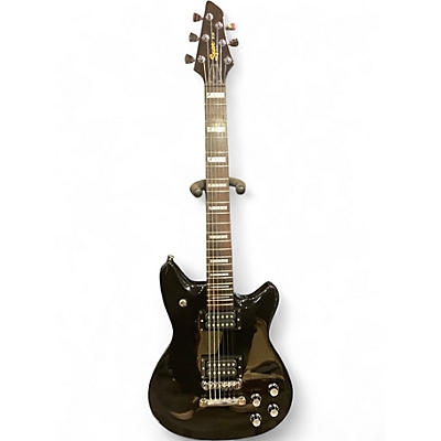 Used Squier M-80 Black Solid Body Electric Guitar