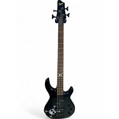 Squier Used Squier MB4 Skull & Crossbones Black Electric Bass Guitar