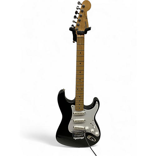 Squier Used Squier MIJ STRATOCASTER SYSTEM I TREM Black Solid Body Electric Guitar Black