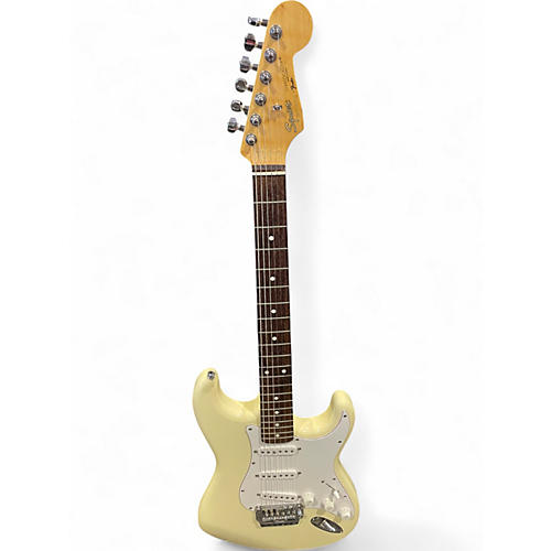 Used Squier MIJ Stratocaster Alpine White Solid Body Electric Guitar Alpine White