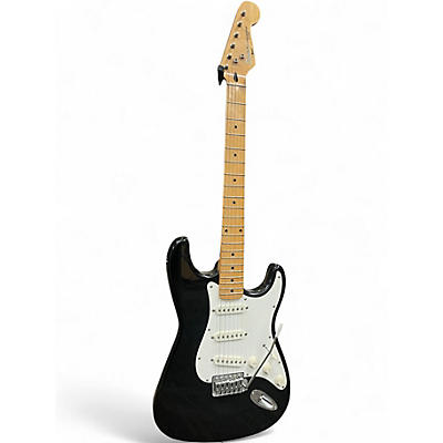 Used Squier MIK Stratocaster Black Solid Body Electric Guitar