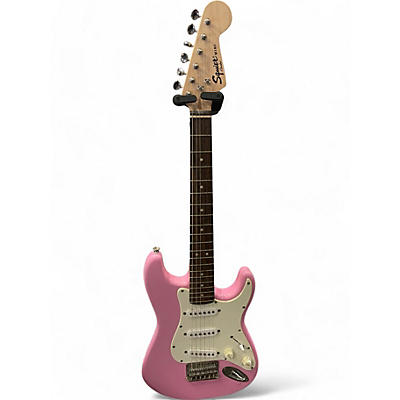 Used Squier MINI BULLET STRATOCASTER PINK Electric Guitar