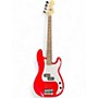 Used Squier MINI Precision Bass Dakota Red Solid Body Electric Guitar Dakota Red