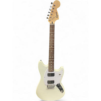 Used Squier MUSTANG HH White Solid Body Electric Guitar