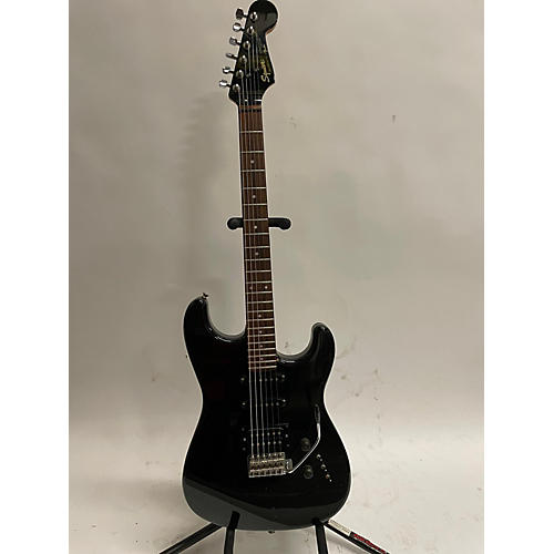 Squier Used Squier Made In Japan Stratocaster Black Solid Body Electric Guitar Black