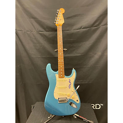 Squier Used Squier Mexican Stratocaster Blue Solid Body Electric Guitar