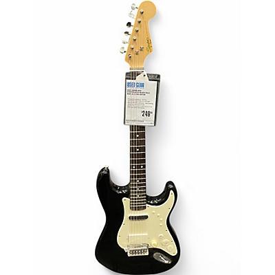 Used Squier Midi Stratocaster Black Solid Body Electric Guitar