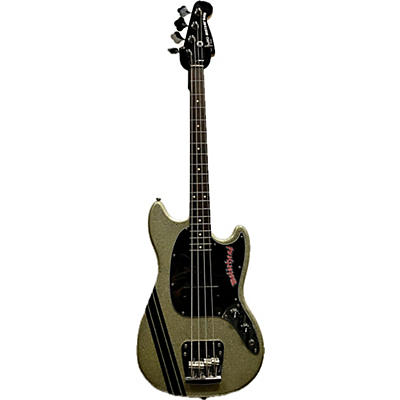 Squier Used Squier Mikey Way Signature Mustang Royal Olive Electric Bass Guitar