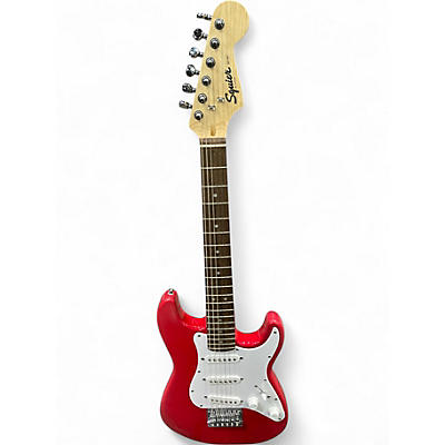 Used Squier Mini Affinity Stratocaster Candy Apple Red Electric Guitar