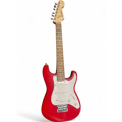 Used Squier Mini Affinity Stratocaster Candy Apple Red Electric Guitar
