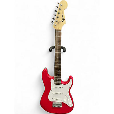 Used Squier Mini Affinity Stratocaster Candy Apple Red Electric Guitar