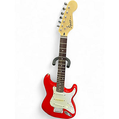 Used Squier Mini Affinity Stratocaster Candy Apple Red Electric Guitar
