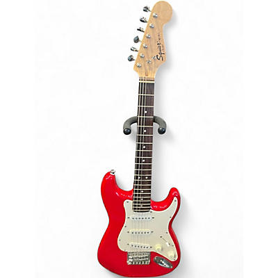 Used Squier Mini Affinity Stratocaster Candy Red Burst Electric Guitar