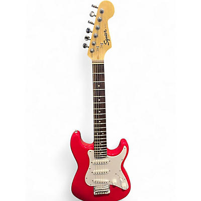 Used Squier Mini Affinity Stratocaster Flat Red Electric Guitar