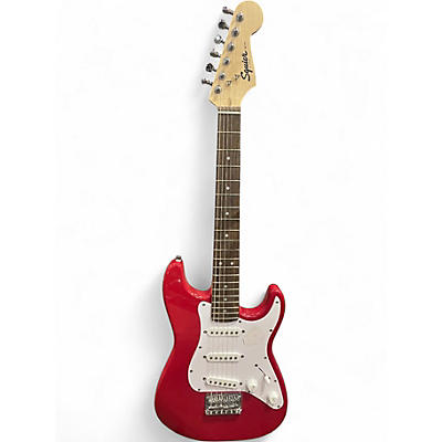 Used Squier Mini Affinity Stratocaster Flat Red Electric Guitar