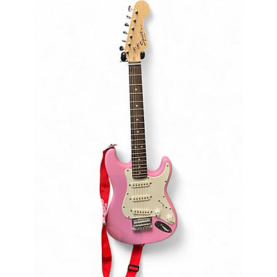 Used Squier Mini Affinity Stratocaster Pink Electric Guitar