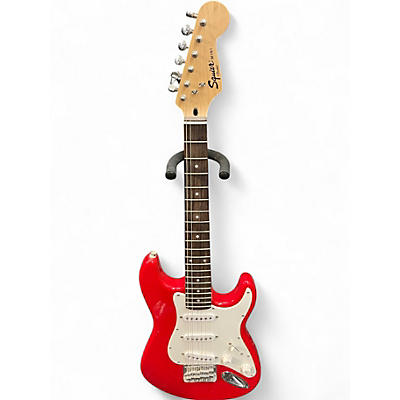 Used Squier Mini Affinity Stratocaster Red Electric Guitar