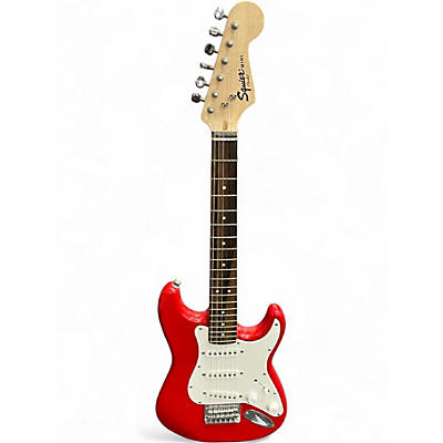 Used Squier Mini Affinity Stratocaster Red Electric Guitar