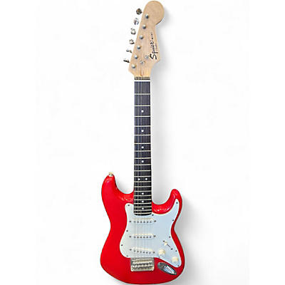 Used Squier Mini Affinity Stratocaster Red Electric Guitar