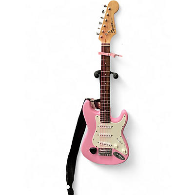 Used Squier Mini Affinity Stratocaster Shell Pink Electric Guitar