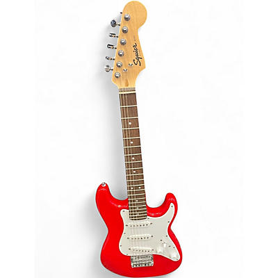 Used Squier Mini Affinity Stratocaster Torino Red Electric Guitar