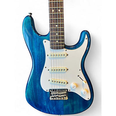 Used Squier Mini Affinity Stratocaster transparent blue Electric Guitar